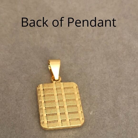 22” Womans Gold Initial Letter Necklace - Picture 11 of 14